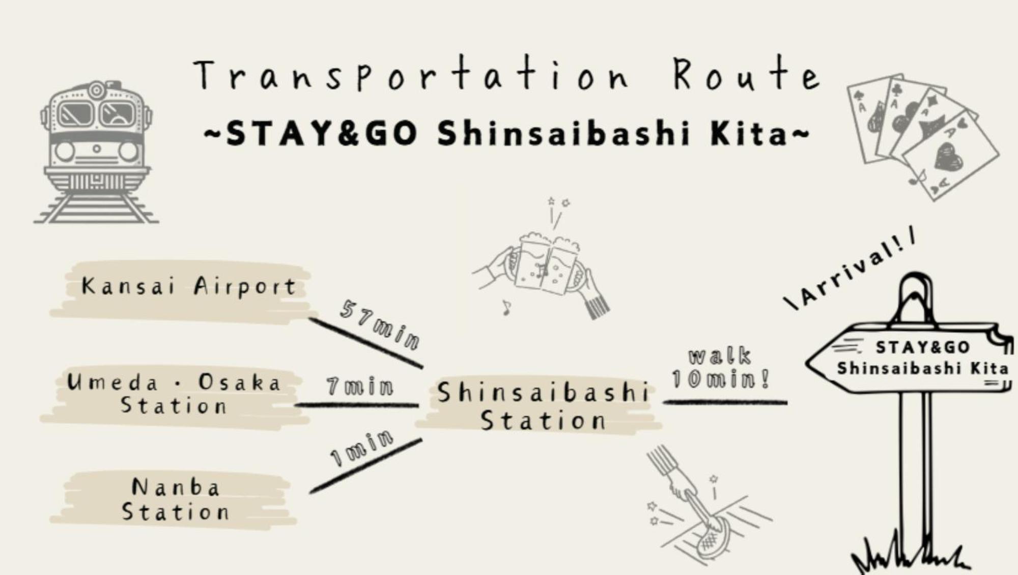 Stay & Go Shinsaibashi-Kita Осака Экстерьер фото